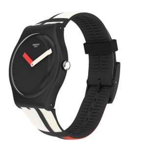 Swatch And By Piet Mondrian Plastic Schwarz | QPYTVB-503