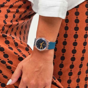 Swatch Away Plastic Blau | ZYWNAK-285