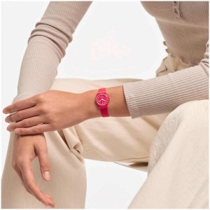 Swatch Back To Berry Plastic Rosa | UBLVOY-841