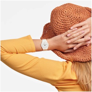 Swatch Bishop Plastic Weiß | PCXAFM-269