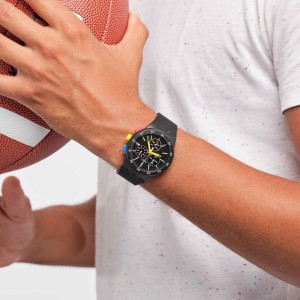 Swatch Black-one Plastic Schwarz | NXZDIU-947