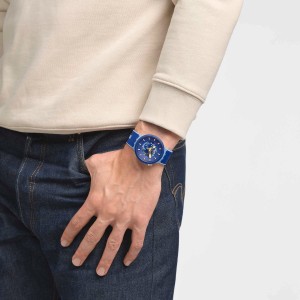 Swatch Bouncing Aluminium Blau | FNEXZQ-098