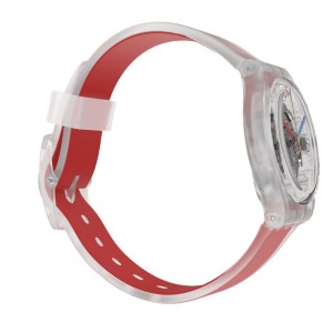 Swatch Clearly Gestreift Plastic Rot | UREBTG-926