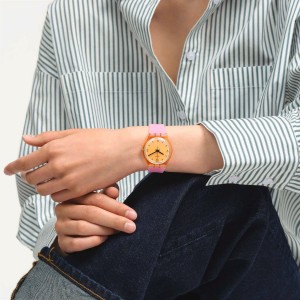 Swatch Coral Dreams Pay Plastic Rosa | KTXBGY-197