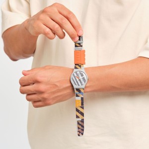 Swatch Crossing Over And Lines Plastic Grau | BUONFP-971