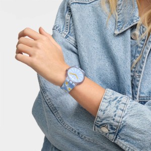 Swatch Dazed By Daisies Plastic Blau | BCVKLT-042