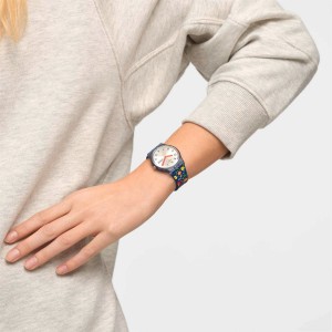 Swatch Essence Of Flower Plastic Blau | XGSFKP-102