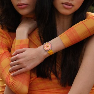 Swatch Fire Madras 01 Bio-sourced material Rosa | YGZNMR-731