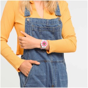 Swatch Flower Hour Bio-sourced material Rosa | HDEBIN-946