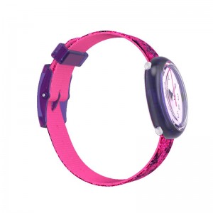 Swatch Glitter Stars Plastic Rosa | VRXDZK-670