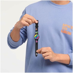Swatch Go With The 'bow Plastic Schwarz | VDIHJF-574