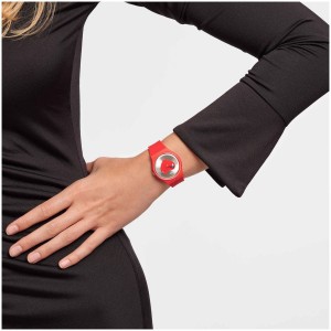 Swatch Heart By Swatch Plastic Rot | QCTIGP-892