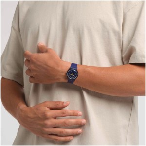 Swatch Indigo Swing Bio-sourced material Blau | YJMLXV-061