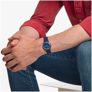 Swatch La Night Plastic Blau | YLOCEQ-126