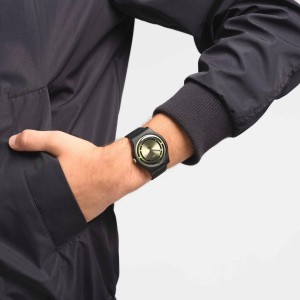 Swatch Leafy Line Plastic Schwarz | FTQJMI-760