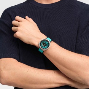 Swatch Mint Trim St. Steel Grün | JFZLYM-672
