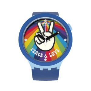 Swatch Peace Hand Love Bioceramic Blau | JEBNYA-309
