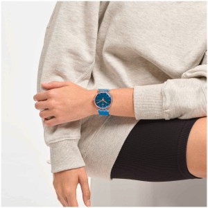 Swatch Polablue Plastic Blau | YAUKFS-198