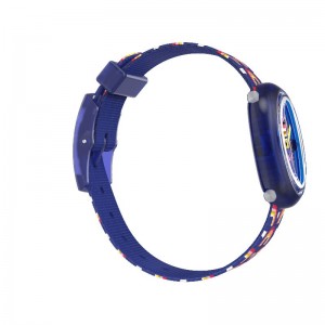 Swatch Rainbow Party Bio-sourced plastic Blau | SNUZLK-012