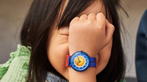 Swatch Retro Blue Bio-sourced plastic Blau | VCUOGR-730