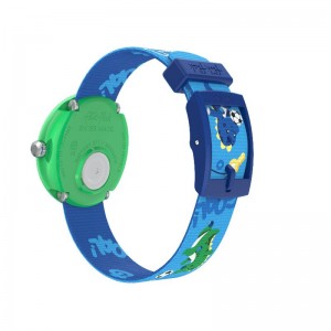 Swatch Soccerozaurus Bio-sourced plastic Blau | VJBWTX-942