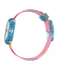 Swatch Stripy Pink Bio-sourced plastic Rosa | QNOIUZ-593