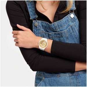 Swatch Sunray Glam Plastic Weiß | AQZSLG-943