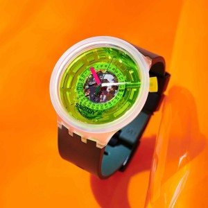Swatch Swatch Blinded By Neon Aluminium Grün | WKVRSP-937