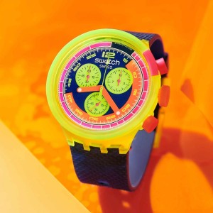 Swatch Swatch Neon To The Max Bio-sourced material Blau | ZSVGFB-702