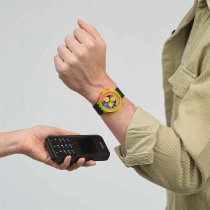 Swatch Swatch Neon To The Max Pay Bio-sourced material Blau | FQPMRE-902