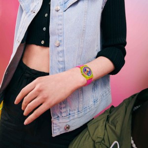 Swatch Swatch Shades Of Neon Plastic Rosa | GKWTUI-095