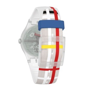 Swatch The Shiny Line Plastic Weiß | HTMVFJ-879