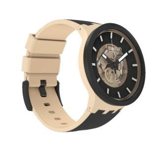 Swatch Time For Taupe Aluminium Schwarz | AZFPIW-026